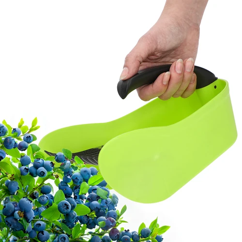 Sběrač na drobné ovoce, zelený, z plastu - 6