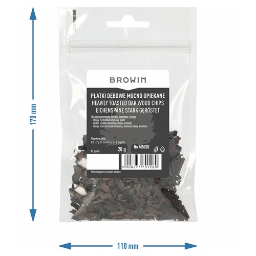 Silně opékané dubové vločky, 20g - 7