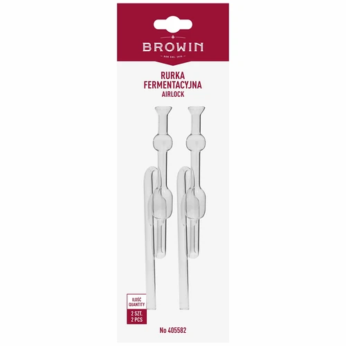 Skleněná kvasná trubička balená po 2 ks. - 3