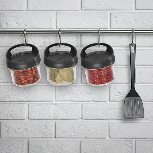 Skleněná nádoba 235 ml, s víčkem k zavěšení - 6