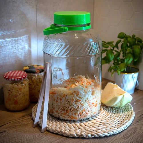 Skleněná nádoba 8 L, s kleštěmi - 10