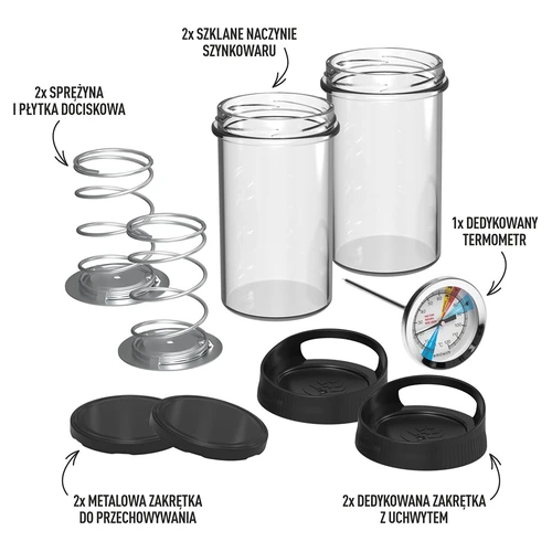 Skleněný šunkovar - sada DUO, na 2 x 450 g - 2