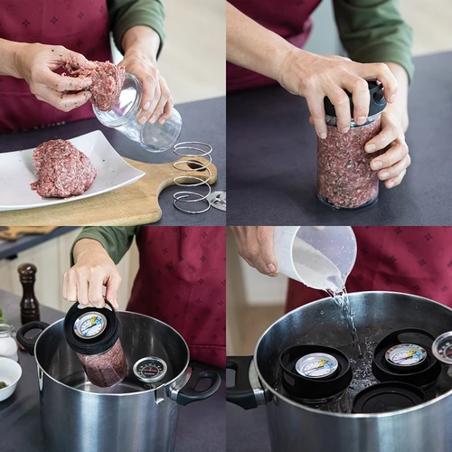 Skleněný šunkovar - sada DUO, na 2 x 450 g - 12