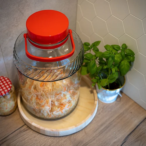 Sklenice 10 L s plastovým víkem - 8