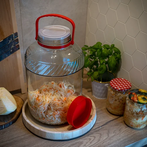 Sklenice 10 L s plastovým víkem - 7