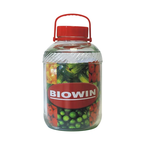 Sklenice 12 L s plastovým víkem