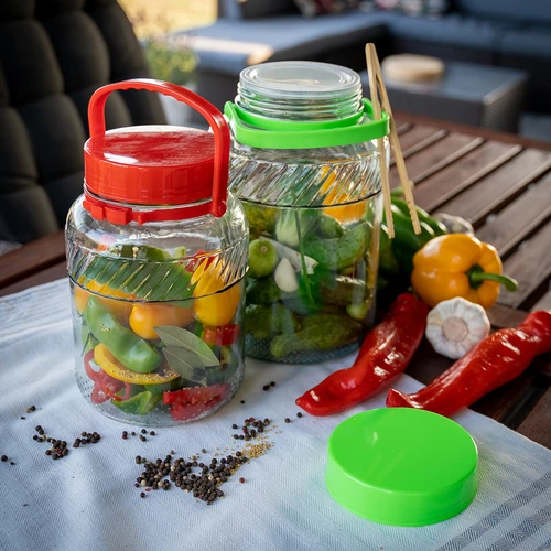 Sklenice 3 L s plastovým víkem - 7