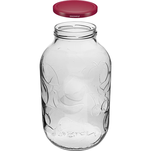 Sklenice 5L s barevným víčkem fi 100 - 2