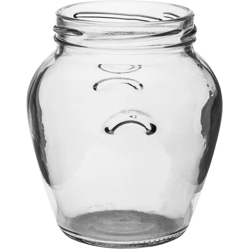 Sklenice Amfora 580 ml (fi 82) s bordovým víčkem 6 ks - 4