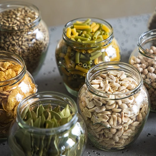 Sklenice Amfora 580 ml (fi 82) s černým víčkem 6 ks - 7