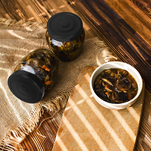 Sklenice TO 106 ml Amfora s barevným víčkem fi 53 - 8 ks - 7