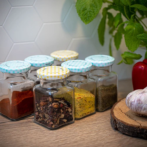 Sklenice TO 150 ml Čtyři rohy fi 53 víčko - 6 ks. - 9