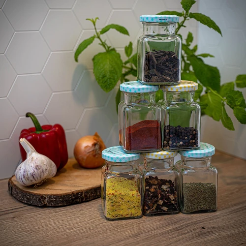 Sklenice TO 150 ml Čtyři rohy fi 53 víčko - 6 ks. - 10