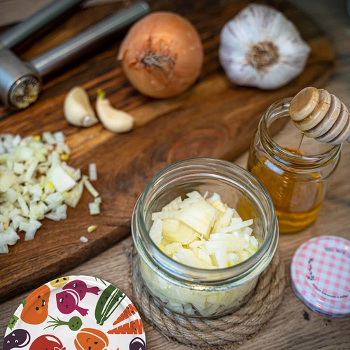 Sklenice TO 235 ml s barevným víčkem fi82 - 6ks. - 15