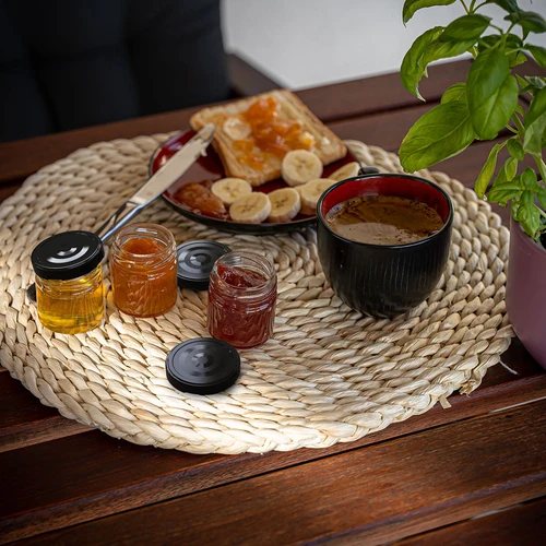 Sklenice TO 40 ml s barevným víčkem fi 43 - 10 ks. - 10