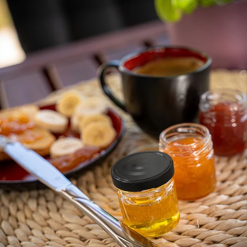 Sklenice TO 40 ml s barevným víčkem fi 43 - 10 ks. - 11