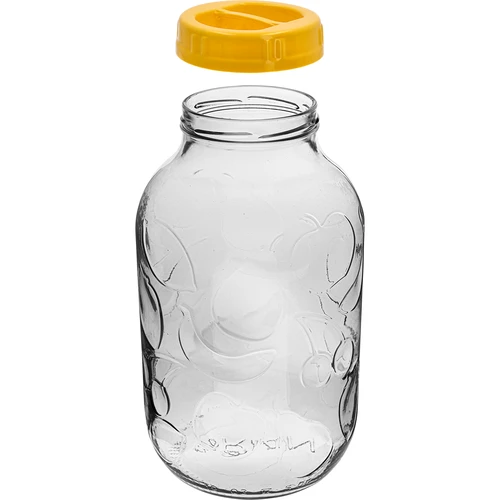 Sklenice TO 5 L a plastové víčko fi 100, s držadlem - 2