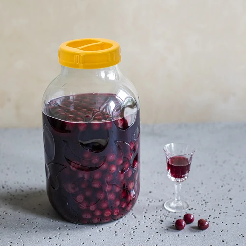 Sklenice TO 5 L a plastové víčko fi 100, s držadlem - 5