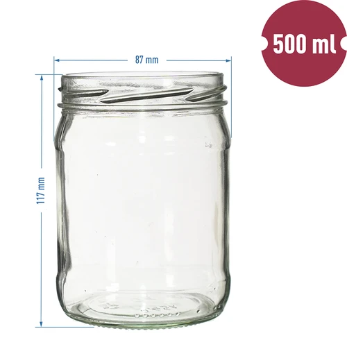 Sklenice TO 500 ml fi 82/6 - 8 ks - 6
