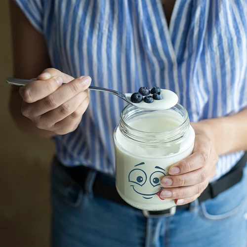 Sklenice TO 580ml fi 82 s barevným potiskem a černým víčkem, 3ks. - 10