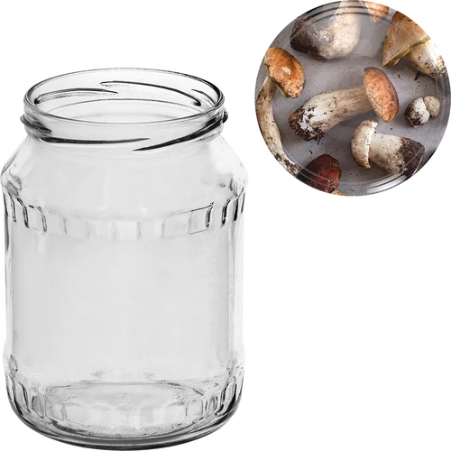 Sklenice TO 720 ml s barevným víčkem fi 82/6 - 6 ks - 10