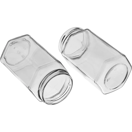 Sklenice twist off 385ml s černým víčkem fi 63, 6 ks. - 6