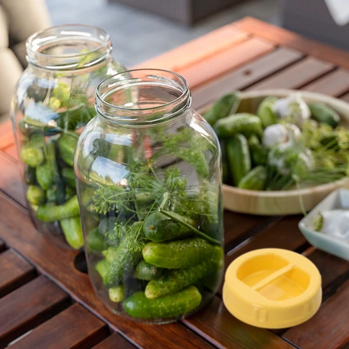 Sklenice twist-off 4 L a plastové víčko fi 100 s držadlem - 6