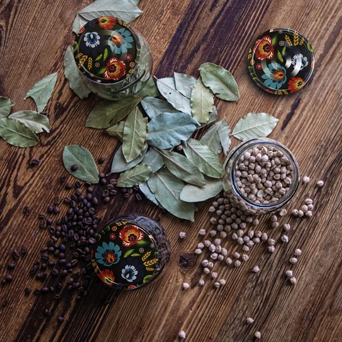 Sklenice twist-off 500ml "Obrácená Amfora" s barevným víčkem fi 82/6, 6 kusů - 13