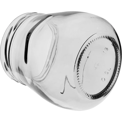 Sklenice twist-off 500ml "Obrácená Amfora" s bordovým víčkem fi 82/6, 6 kusů - 7