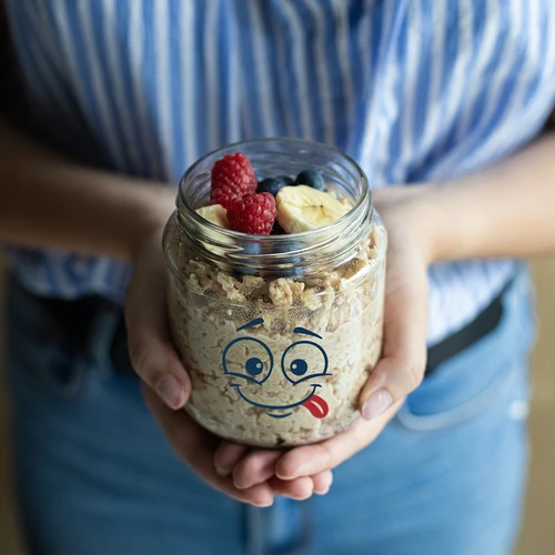 Sklenice twist-off 580ml s potiskem Smajlík a víčkem fi 82/6 - 3 ks. - 8