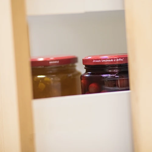 Sklenice twist-off, "grubasek" 580ml s bordovým víčkem fi82/6, 6 ks. - 7