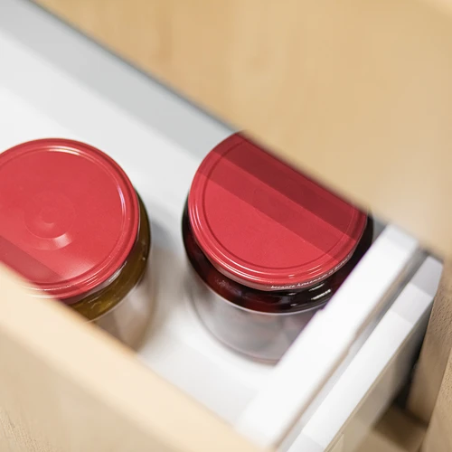 Sklenice twist-off, "grubasek" 580ml s bordovým víčkem fi82/6, 6 ks. - 8