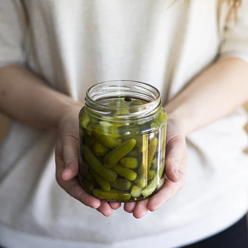 Sklenice twist-off, tlouštík 580ml s černým víčkem fi 82/6, 6 ks. - 6