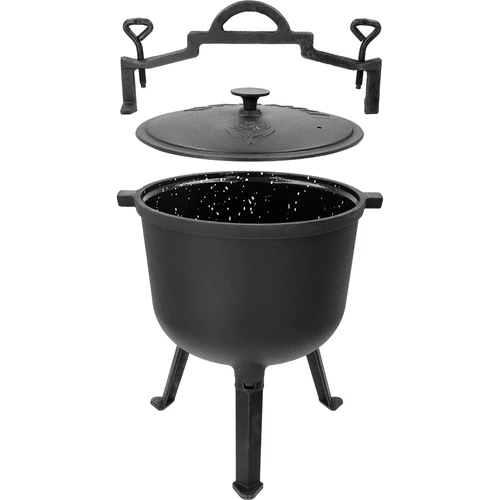 Smaltovaný kotlík, 10l, litinový - 2