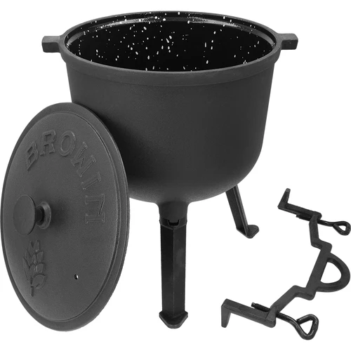 Smaltovaný kotlík, 10l, litinový - 3