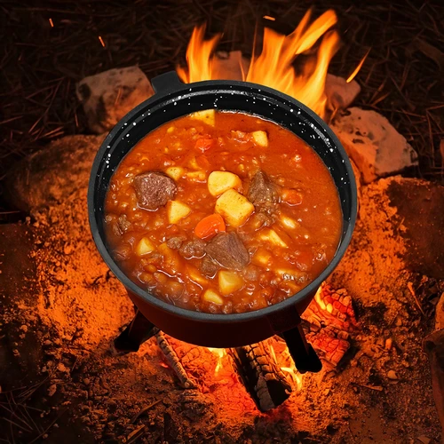 Smaltovaný kotlík, 10l, litinový - 7