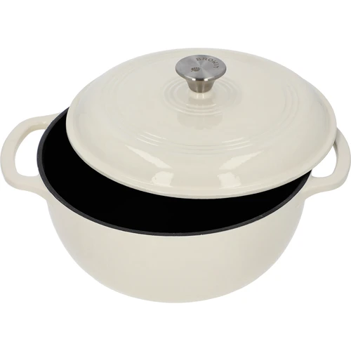 Smaltovaný litinový hrnec – ecru, 5,8 l - 2