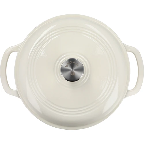 Smaltovaný litinový hrnec – ecru, 5,8 l - 3