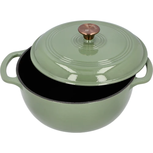 Smaltovaný litinový hrnec - šalvějový, 5,8L - 2