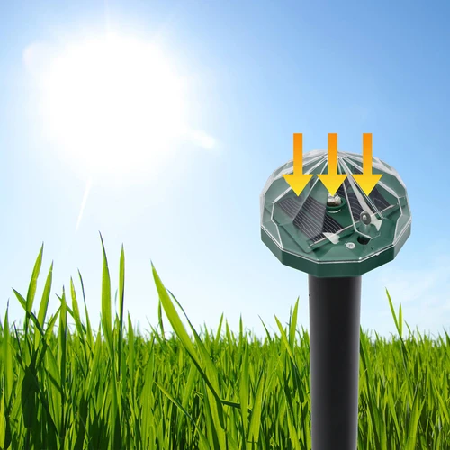 Solární odpuzovač krtků s LED lampou - 10