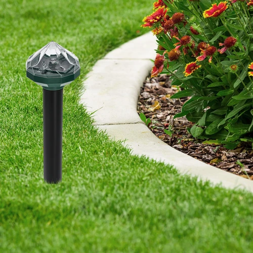 Solární odpuzovač krtků s LED lampou - 14