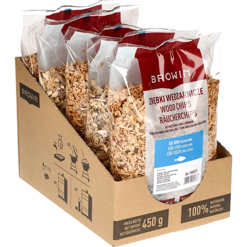 Štěpky na uzení/grilování, 50 % dub + 50 % olše, 450 g, tř. 8 - 2