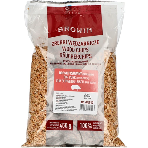 Štěpky na uzení/grilování 70 % olše + 30 % buk, 450 g, třída 2