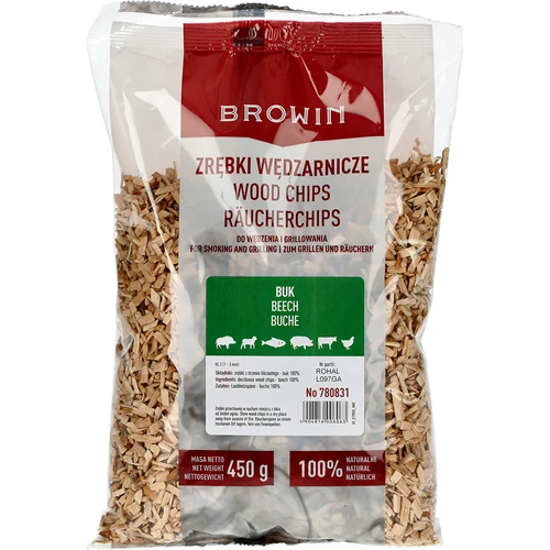 Štěpky na uzení/grilování, buk, 450 g, kl. 2