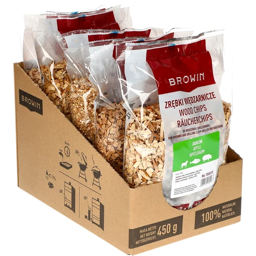 Štěpky na uzení/grilování, jabloň, 450 g, kl. 8 - 2