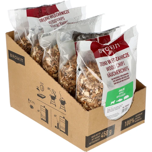 Štěpky na uzení/grilování, jabloň, 450 g, tř. 10 - 2