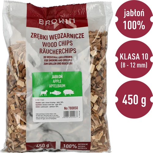 Štěpky na uzení/grilování, jabloň, 450 g, tř. 10 - 3