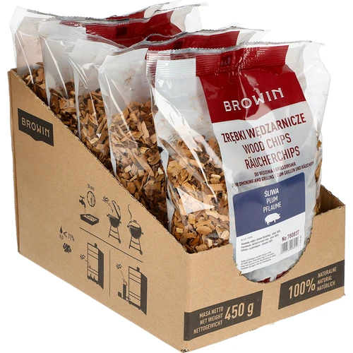 Štěpky na uzení/grilování, švestka, 450 g, kl. 8 - 2