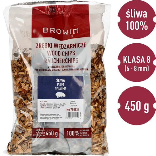 Štěpky na uzení/grilování, švestka, 450 g, kl. 8 - 3