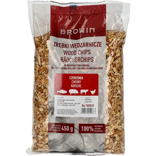 Štěpky na uzení/grilování, třešeň, 450 g, tř. 8